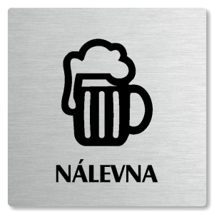 Nálevna, 100x100mm, stříbrná, Nevada